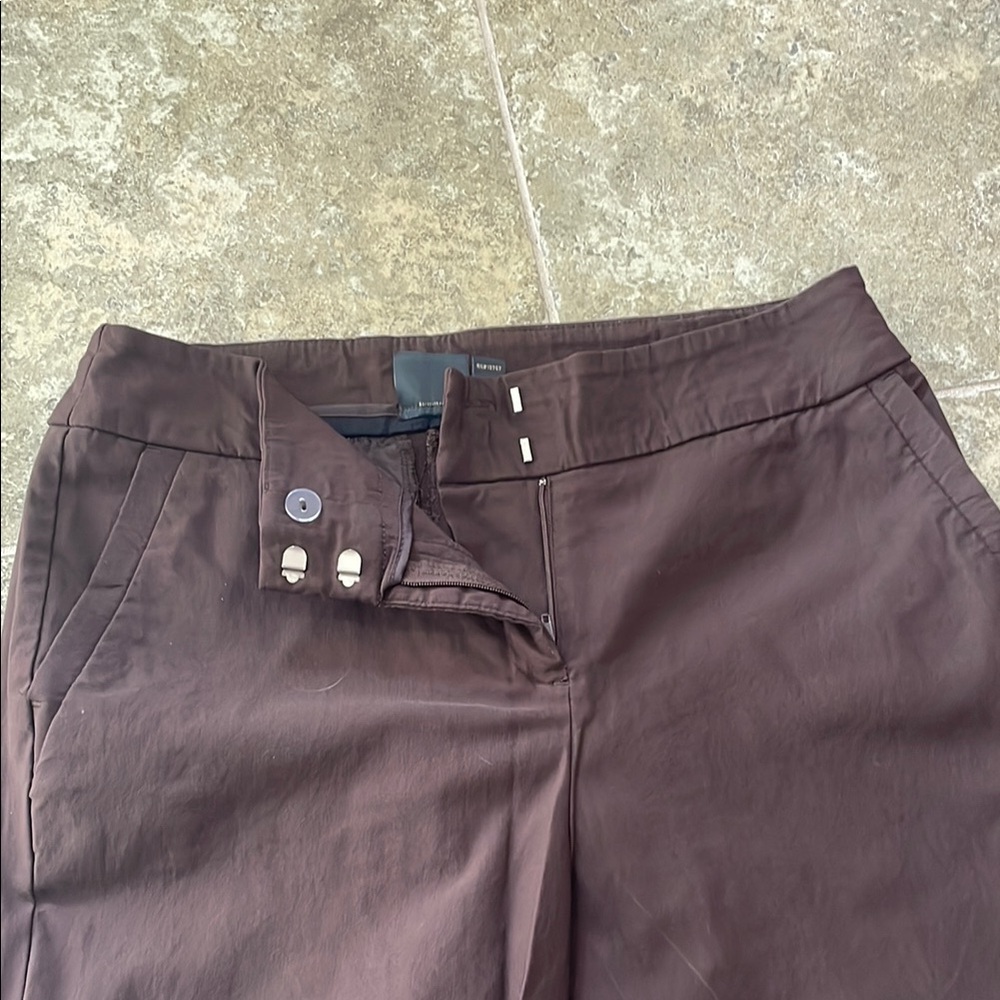 Women's Brown dress Pants / straight leg - Picture 3 of 5